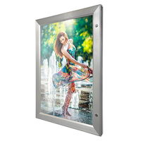 Boîte à lumière led extérieure étanche et verrouillable, cadre rétro-éclairé, boîte à lumière led, boîte publicitaire, cadre d'affiche