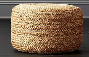 Pouf ottoman en jute tressé fait main, coussin de sol écologique en chanvre, siège pour salon, chambre, décoration bohème pour la maison - Product Image 2