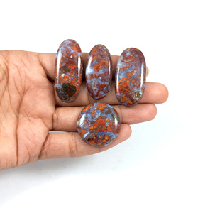 Cabochon d'agate hongroise naturelle en vrac, cristal de quartz à dos plat, pierre précieuse en vrac pour la guérison au prix de gros, vente en gros - Product Image 4