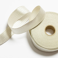 Ruban de dentelle brodé vintage en jacquard argenté, galon tressé de 45 mm, fait main traditionnel de haute qualité pour les cérémonies
