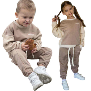 Custom Toddler Boys Clothing <b>Set</b> Cotton Fleece Kids Sweatshirt Sweatpants <b>Jogger</b> Tracksuit Two Piece Winter Children Clothes - Product Image 1