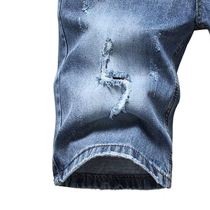 Pantalones cortos de mezclilla para hombre, rasgados, a la moda de verano, informales, de alta calidad, anti-UV, transpirables - Product Image 5