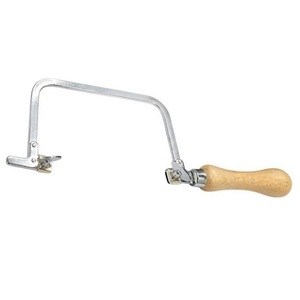 Cadre de scie professionnel fixe, finition chromée, avec poignée en bois, 60 mm, cadre de scie pour bijoutier, outils manuels pour la fabrication de bijoux - Product Image 3
