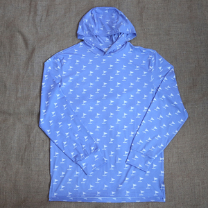เสื้อฮู้ดกอล์ฟแบบสั่งทำ OEM เสื้อฮู้ดกีฬาแบบสวม Unisex ผ้าโพลีเอสเตอร์ระบายอากาศ เสื้อกันหนาวกอล์ฟขายส่ง - Product Image 1