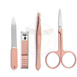 QORVEX INSTRUMENTS, ensemble de manucure et pédicure luxueux en acier inoxydable, 10 pièces, kit d'outils professionnels personnalisés, service OEM - Product Image 5