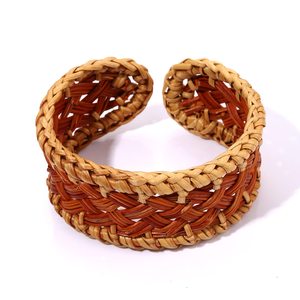 Pulseras de ratán tejidas de primera calidad para mujer, accesorios adorables, pulseras y brazaletes, joyería al por mayor - Product Image 4