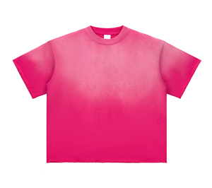 Camiseta Vintage con Efecto Desgastado por el Sol, Lavado Ácido, Borde Crudo, 100% Algodón, Ecológica - Product Image 1
