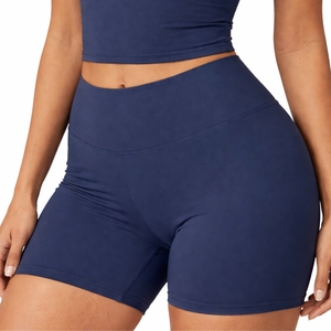 Yoga <b>Set</b> <b>Two</b> <b>Piece</b> Crop Top Fitted Shorts Activewear Short Sleeve Design Matching Shorts Stretch Fit Active Custom Yoga <b>Set</b> - Product Image 4