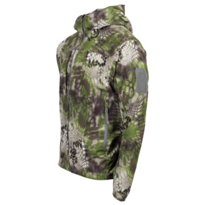 Veste de chasse softshell camouflage pour homme, manches longues, imperméable, pour l'automne, motif Optifade imprimé, patch sur la manche gauche - Product Image 3