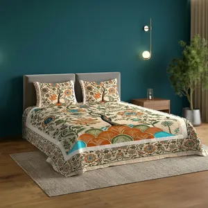 Elegant 7D Design Microfiber Bedding Set with 125 GSM 300TC Thread Count Durable & Eco-Friendly All-Season <b>Comfort</b> - Product Image 3