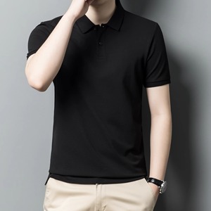 Camiseta Polo de Nailon Blanca para Hombre con Cuello de Diseño Personalizado de Moda - Product Image 3