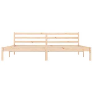 Cadre de lit en bois de pin massif 82,09 x 78,15 x 27,36 po – Catégorie de produits : Lits en bois naturel - Product Image 4