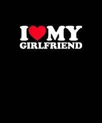 T-shirt personnalisé avec impression graphique, 100% coton, noir pour homme, impression sérigraphique de haute qualité, I Love My Girlfriend, manches courtes, col rond - Product Image 2