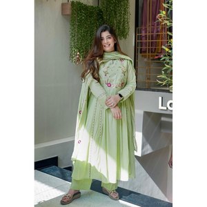 Hermosa parte superior e inferior de ropa de fiesta con Conjunto elegante de tamaño Dupatta XL - Product Image 4