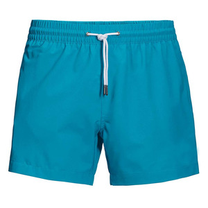 Short de bain homme 2026 vert uni à séchage rapide avec cordon de serrage à la taille, taille mi-haute, décontracté, en tissu tissé 100 % polyester, logo personnalisé - Product Image 2