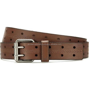 Cinturón personalizado de fábrica, hebillas de aleación para hombre, cinturón de cuero genuino informal para hombre, cinturón informal de cuero de triple costura de diseñador - Product Image 6