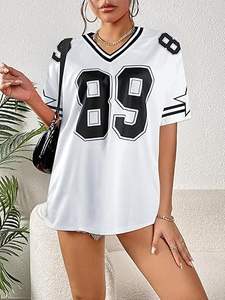 Camisetas de Fútbol 2026 para Mujer, de Secado Rápido, Holgadas, con Número y Letra, Ropa Deportiva - Product Image 5