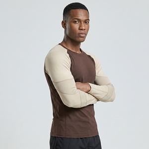 Men's Compression UPF 50+ Rash Guard Surf Shirt Eco-Friendly Anti-Bacterial Quick Dry Full Sleeve OEM Breathable - Product Image 6