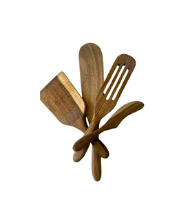 Cuillère à farine en bois fine pour la pâtisserie et le mélange de levain, organisateur de cuisine personnalisé, compatible lave-vaisselle, à bas prix - Product Image 3