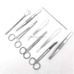Kit de dissection en acier inoxydable certifié CE pour les étudiants en biologie Manuel de formation en médecine vétérinaire Marque privée OEM disponible - Product Image 3