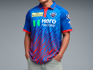 Maillot de cricket de la nouvelle saison 2026 des Delhi Capitals IPL, personnalisé, premium, à séchage rapide, respirant, T-shirt de sport, édition fan DC, vente en gros OEM - Product Image 3