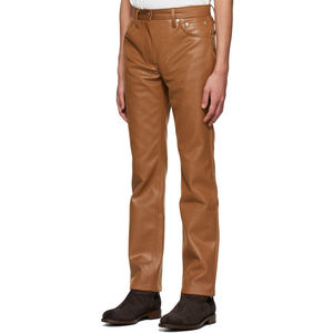 Pantalones de Cuero Ligeros con Logotipo Personalizado para Hombre, Color y Diseño Personalizados de Alta Calidad, Gran Venta - Product Image 1