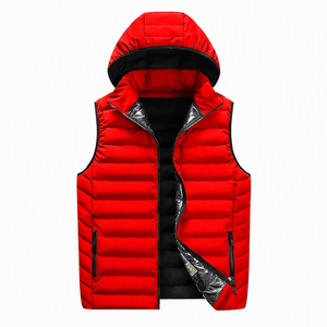 Gilet matelassé sans manches brillant pour homme, col roulé, imperméable, avec logo personnalisé, vente en gros d'usine Altr Brothers - Product Image 5