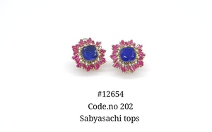 Boucles d'oreilles ovales 12654Ruby avec pierres en zircone cubique taille baguette, plaquées Mehandi, halo vert et transparent, pour femmes, mariage, fête - Product Image 5