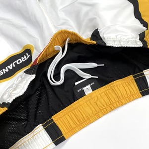 Ensemble de survêtement unisexe East Side High School, blanc, noir, jaune, color block, manches longues, demi-zip, style sportif, polyester, printemps - Product Image 6