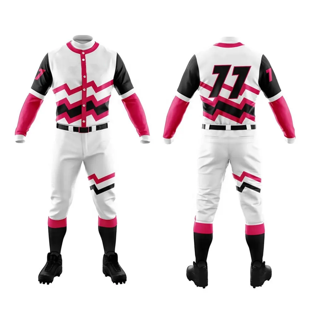 Custom Made Sublimation Baseball Uniform Professional Manufactured Made in Pakistan Baseball Uniform