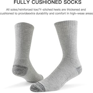 Crew <b>Socks</b> 100% Cotton Breathable Solid Color Daily Wear Casual for Adults Standard <b>Thickness</b> Knitted Spring - Product Image 4