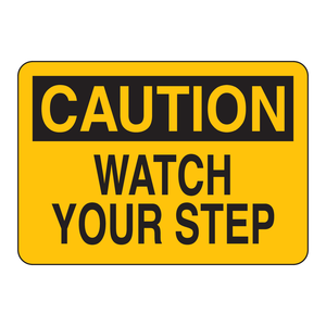 Panneau de signalisation de danger de chute - Attention, gardez les pieds bien au chaud - Panneau de signalisation de danger de chute pour intérieur et extérieur - Product Image 1