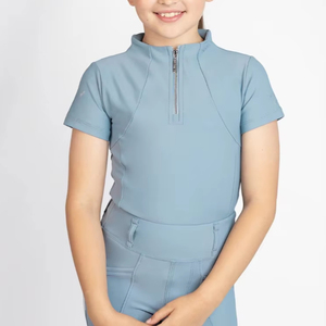 เสื้อเบสเลเยอร์สำหรับเด็กฝึกขี่ม้าปี 2026 เนื้อผ้านุ่ม ยืดหยุ่น สวมใส่สบาย ทนทาน เหมาะสำหรับการขี่ม้า สามารถปรับแต่งได้ - Product Image 1