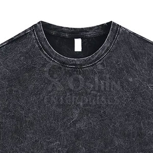 เสื้อยืดลายฟอกสีดีไซน์ใหม่ปี 2026 คุณภาพดีที่สุด สีตามสั่ง ทรงโอเวอร์ไซส์ เสื้อยืดลายฟอกสีสำหรับผู้ชาย - Product Image 3