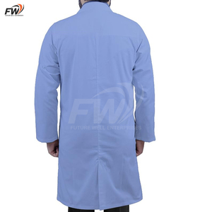 เสื้อกาวน์แพทย์แขนยาวสีขาวแบบขายส่งสั่งทำได้สำหรับทุกเพศ เหมาะสำหรับแพทย์ พยาบาล ชุดยูนิฟอร์มโรงพยาบาล ชุดยูนิฟอร์มทางการแพทย์ เสื้อกาวน์วิทยาศาสตร์ เคมี - Product Image 2