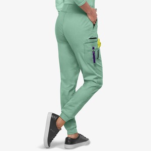 High Quality Women's Medical Uniforms Comfortable Knitted Polyester/Cotton Quick Dry Breathable <b>Scrub</b> <b>Sets</b> for Nurses Clinics - Product Image 4