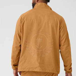 Vestes d'hiver décontractées sur mesure avec fermeture éclair quart de tour et logo frontal, écologiques et respirantes, grandes tailles pour hommes - Product Image 3