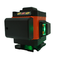Niveau laser rotatif automatique 4D à 16 lignes, auto-nivelant, faisceau croisé vert 360°, pour bricolage, batterie au lithium, garantie 1 an