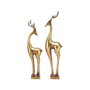 Statue de renne en aluminium d'art moderne pour la décoration de fêtes et d'événements de Noël - Product Image 4