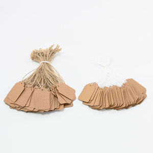 Étiquettes suspendues personnalisables en papier kraft doux au toucher pour lunettes et bijoux confortables, au toucher agréable - Product Image 1