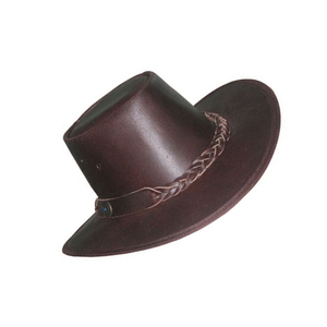 Chapeau de cowboy noir unisexe, chapeau à large bord réglable, chapeau décontracté d'extérieur en polyester, chapeau de cowboy pour adulte toutes saisons - Product Image 1