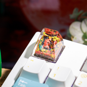 Keycaps Artisanat Forêt Mystique, Keycaps Artisanat Personnalisé, Keycaps Anime Mignons, Keycaps Verts, Ensemble de Keycaps, Keycaps en Bois - Product Image 6