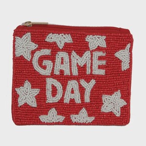 Beaded Game Day <b>Coin</b> <b>Purse</b> With Cowboy Hat Design Zipper Closure Casual Accessory artistry by pr - Product Image 4