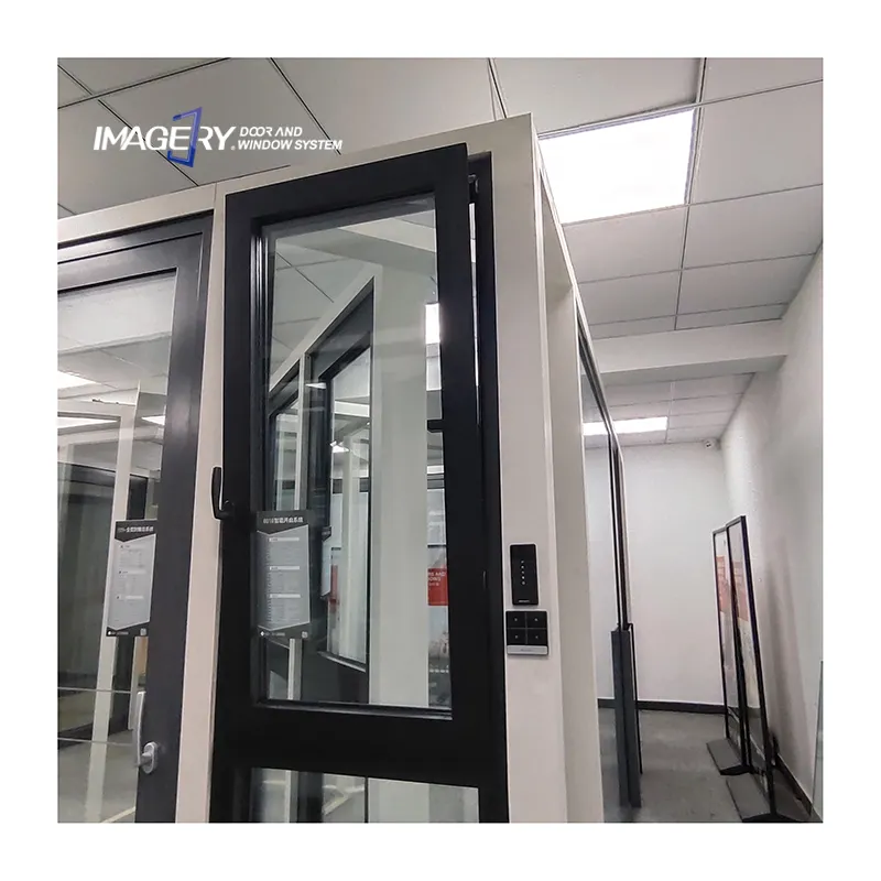 أحدث تصميم 8018 نافذة كهربائية ذكية زجاج مزدوج عالية الجودة تفتح من الداخل ومحول الألومنيوم