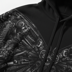 Custom <b>Men's</b> Winter Gothic Style Printed Hoodie Baggy Streetwear Vintage Oversized Sweatshirt Manufacturers - Product Image 2