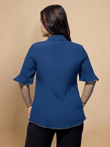 Women Cotton <b>Shirt</b> Soft Comfortable Breathable Fashion Lightweight Daily Wear Apparel Wholesale Manufacturer Supply At Low Price - Product Image 3