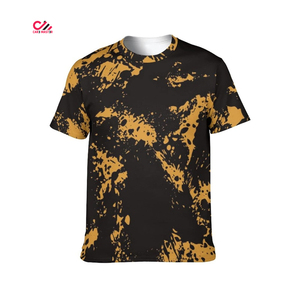 T-shirt homme effet délavé, design personnalisé, couleur unie, manches courtes, col rond, t-shirts effet délavé pour garçons, best-seller - Product Image 5