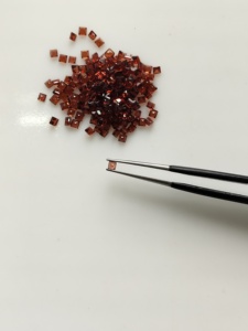 Natural Red <b>Garnet</b> 2MM Square Step Cut Best Quality Loose Gemstone For Jewelry Making - Product Image 1
