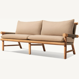 Hot sale furniture <b>sofa</b> <b>for</b> sitting two people capacity which is good and durable brown color equipped with soft foam - Product Image 5