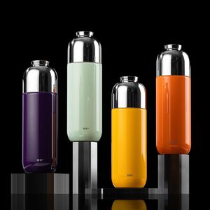 "Premium Metal Thermal Insulated <b>Tea</b> Tumbler with <b>Infuser</b> 370ml Purple Gift Boxed Odorless 12/24H" - Product Image 2
